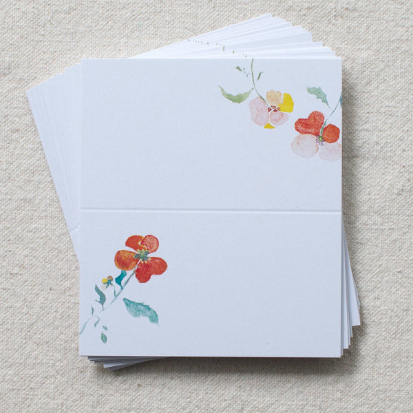Isa Salazar - Pansies Place Cards, s/24