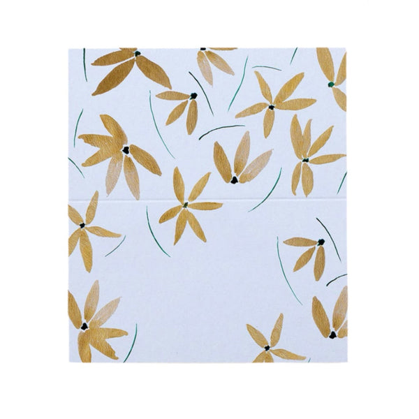 Isa Salazar - Gold Floral Place Cards, s/24