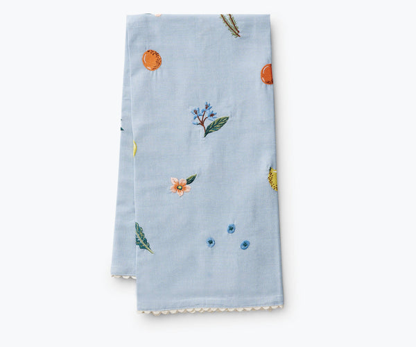 Rifle Paper Co. - Fruit Stand Embroidered Tea Towel