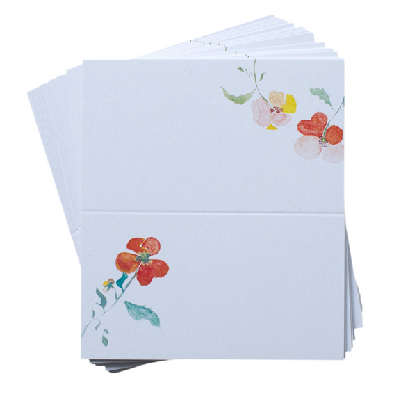 Isa Salazar - Pansies Place Cards, s/24