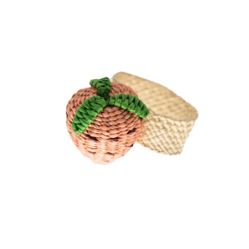 PINK STRAWBERRY STRAW NAPKIN RING