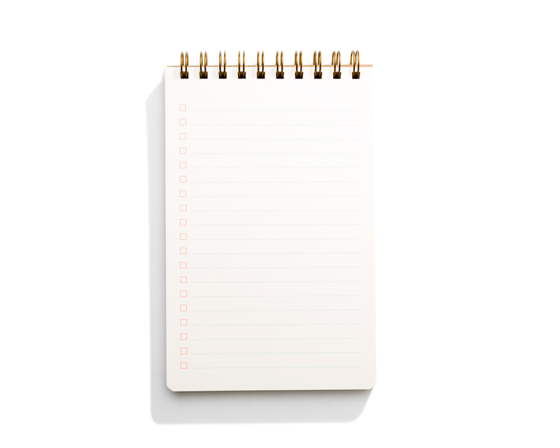 Shorthand Press - Task Pad Notebook - Warm Red