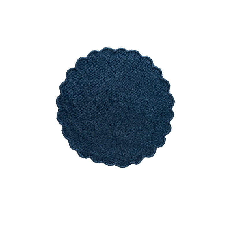 COLETTE COCKTAIL NAPKIN- NAVY