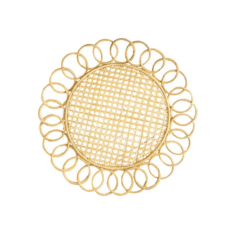 LOOP WOVEN PLACEMAT-CARAMEL