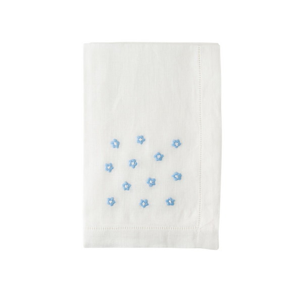 SCATTERED DAISY DINNER NAPKIN- BLUEBELL