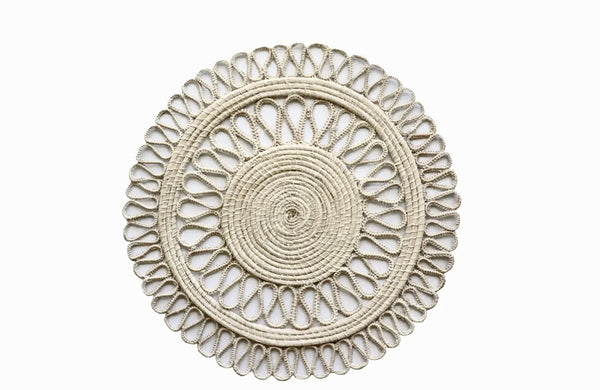 DOUBLE LOOP WOVEN PLACEMAT- NATURAL