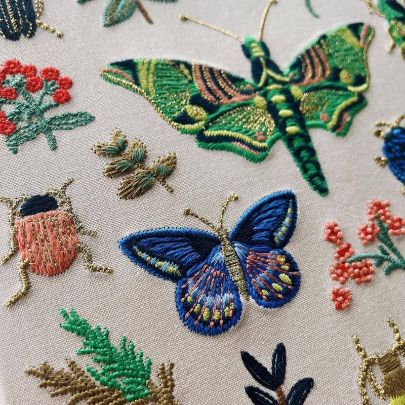 Rifle Paper Co. - Curio Embroidered Fabric Sketchbook