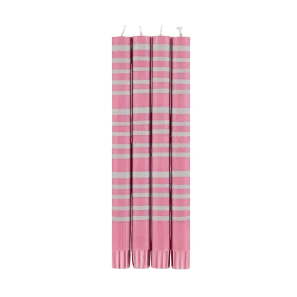 BRITISH COLOUR STANDARD CANDLE - pink stripe