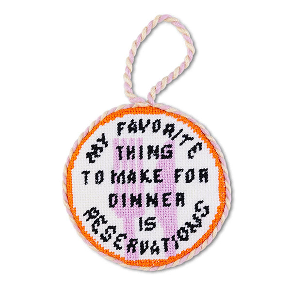 Furbish Studio - Needlepoint Ornament - Reservations