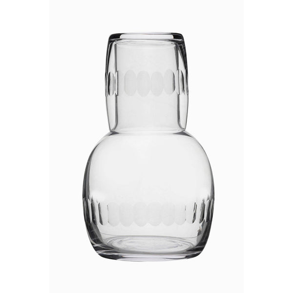 The Vintage List - A Crystal Carafe Set with Lens Design