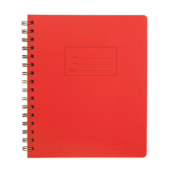 Shorthand Press - Standard Notebook - Warm Red: Lined / Right