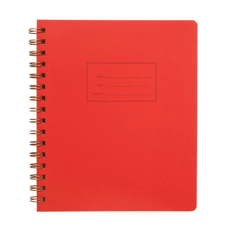 Shorthand Press - Standard Notebook - Warm Red: Lined / Right