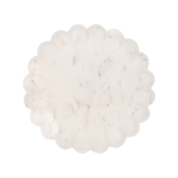 MARBLE PETAL ROUND TRAY SMALL 10.5
