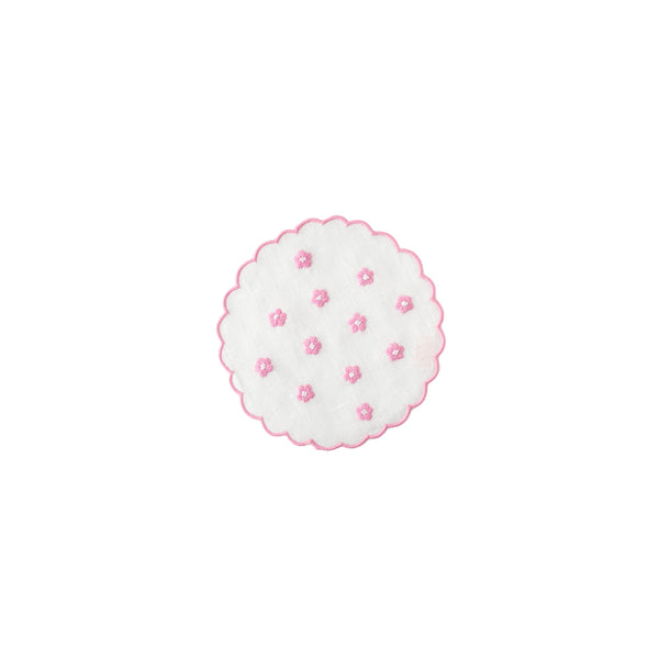 SCATTERED DAISY COCKTAIL NAPKIN- PINK